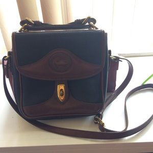 Vtg Dooney & Bourke AWL bag, chocolate/brown